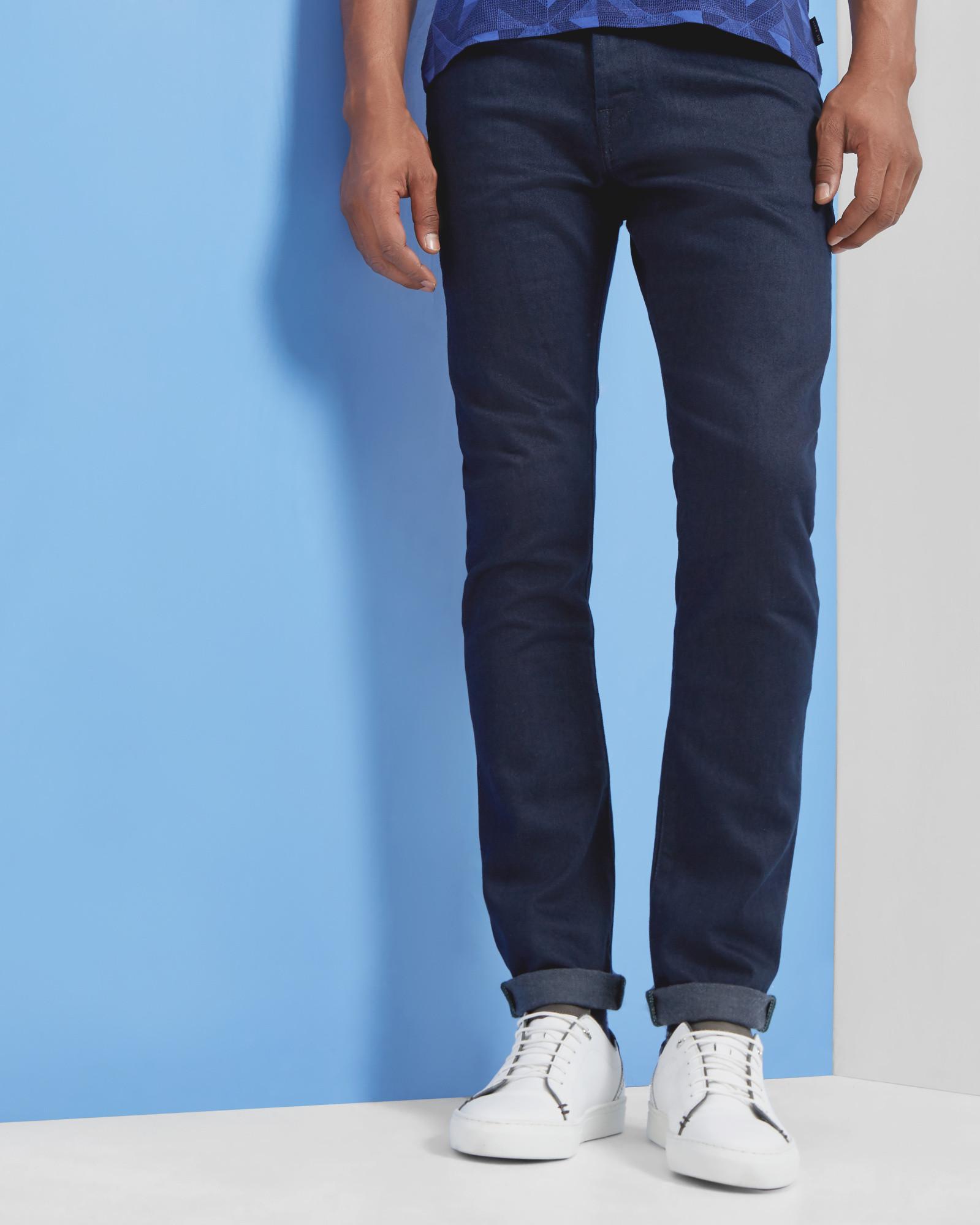 Lyst - Ted Baker Tapered Fit Jeans in Blue for Men